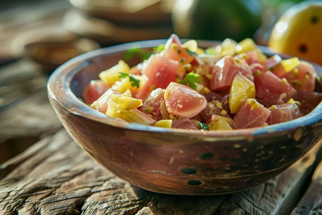 Tartare de thon à la passion : mariage surprenant et exquis