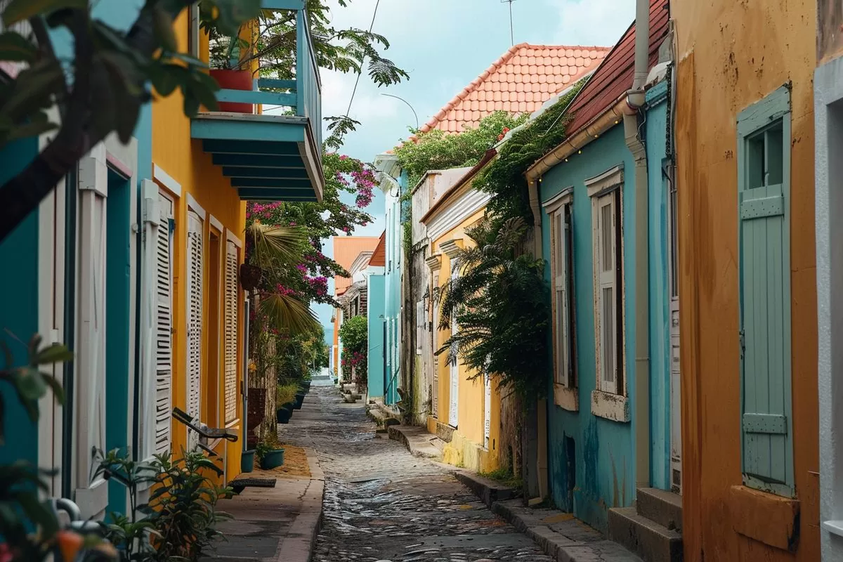 Stroll through the charming streets of SaintPierre and admire its Creole houses.